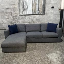 Gray Cozy Sectional With Storage 