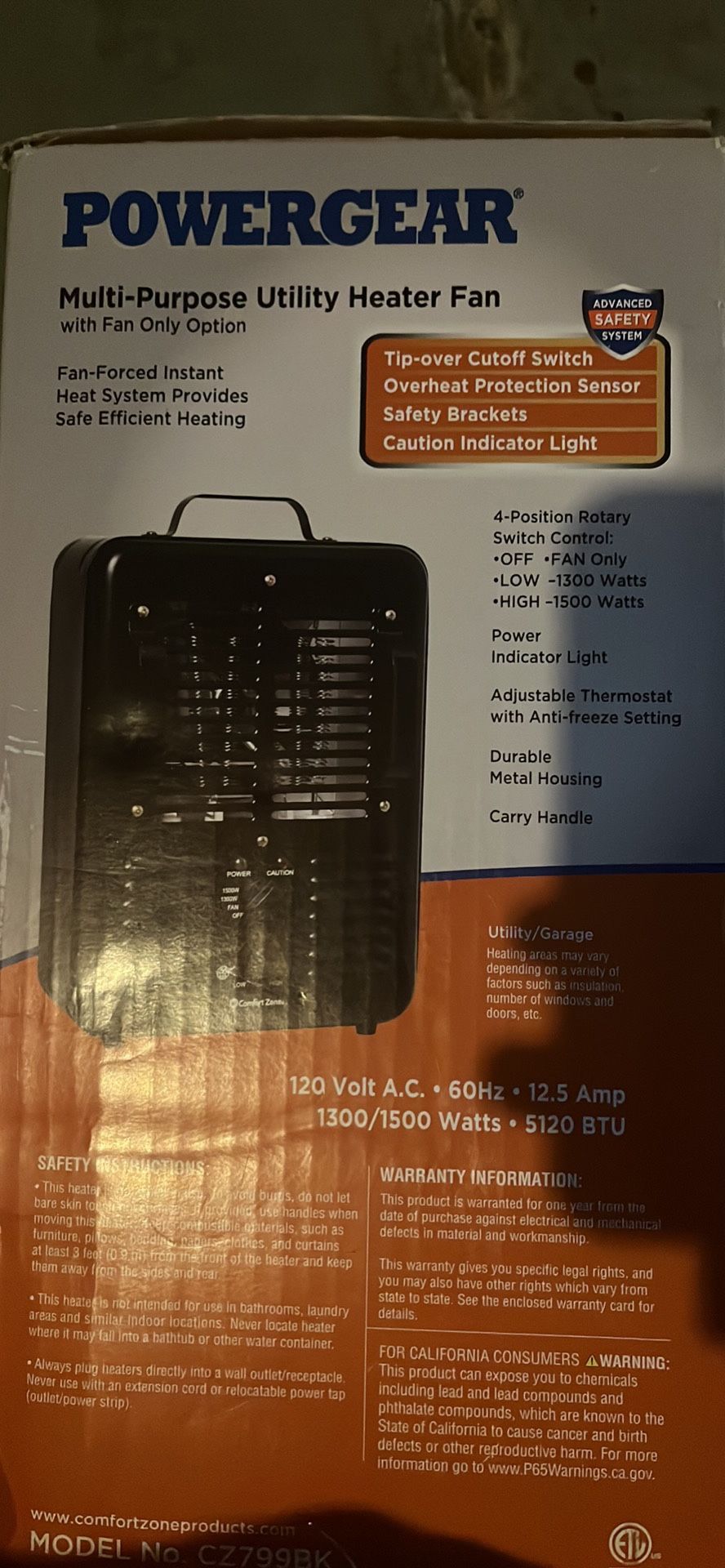 Space Air And Heat Heater