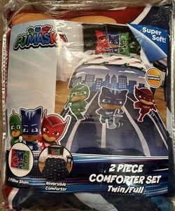 Pj Masks Twin Comforter 2 Piece Set