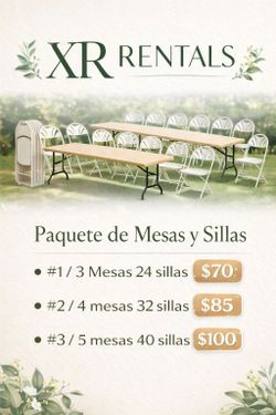 Tables & Chairs 🎊