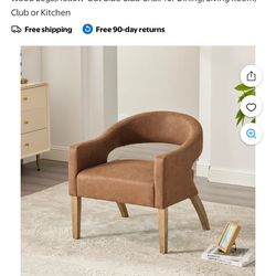 Brand New Faux Leather Chair (brand new, can’t return)