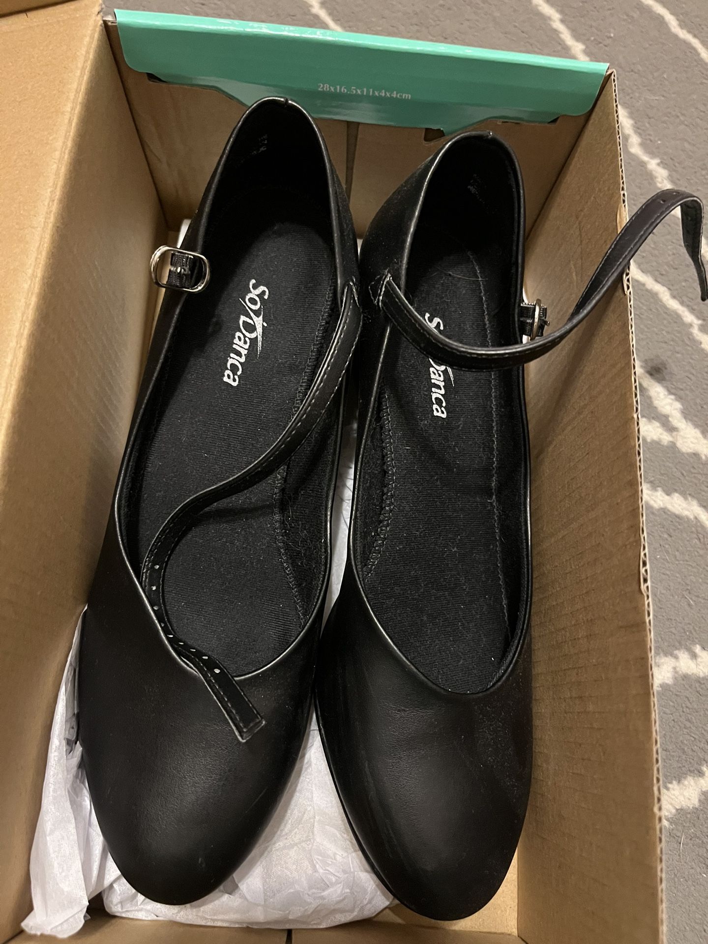 Black Character Shoes Size 7L