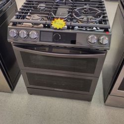 SAMSUNG DUO SLIDE IN GAS RANGE OPEN BOX ITEM