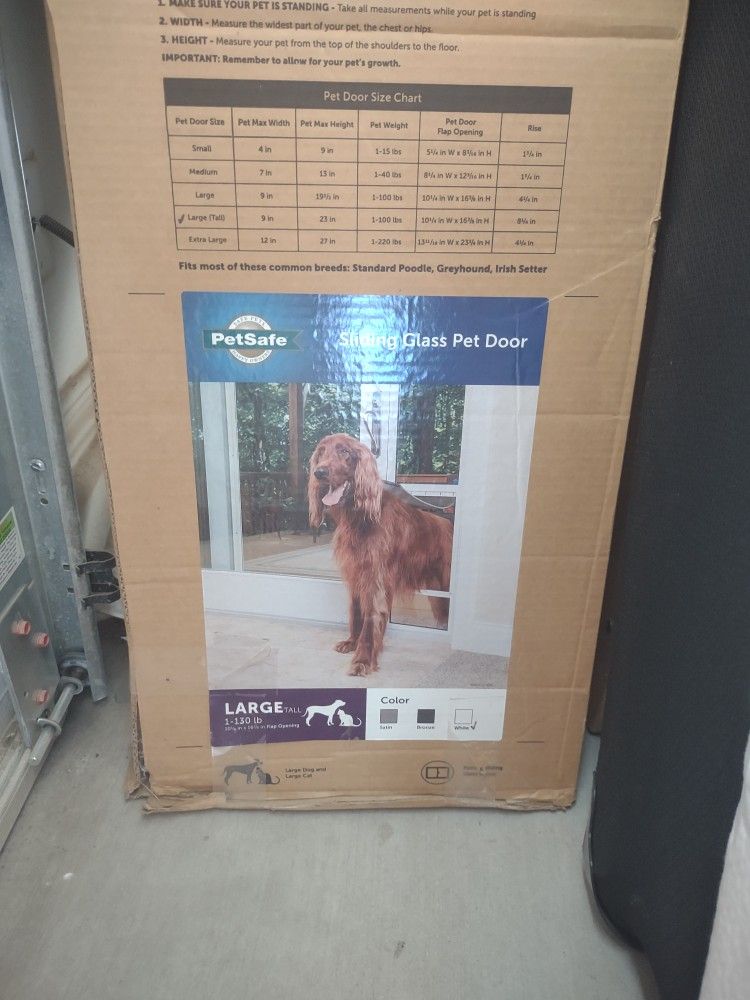 Dog Door For Sliding Glass Door. BRAND NEW 