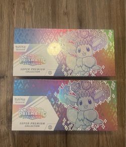 Pokémon Scarlet & Violet Prismatic Evolutions Super-Premium Collection (x2)