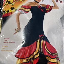 Spanish Lady Costume Adult One Size