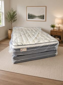 FREE DELIVERY !!! 🔥 Mattress + Box Spring | Never Used | Take it Today