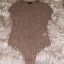 Brown Bodysuit (size: S)