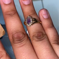 Purple Stone Ring