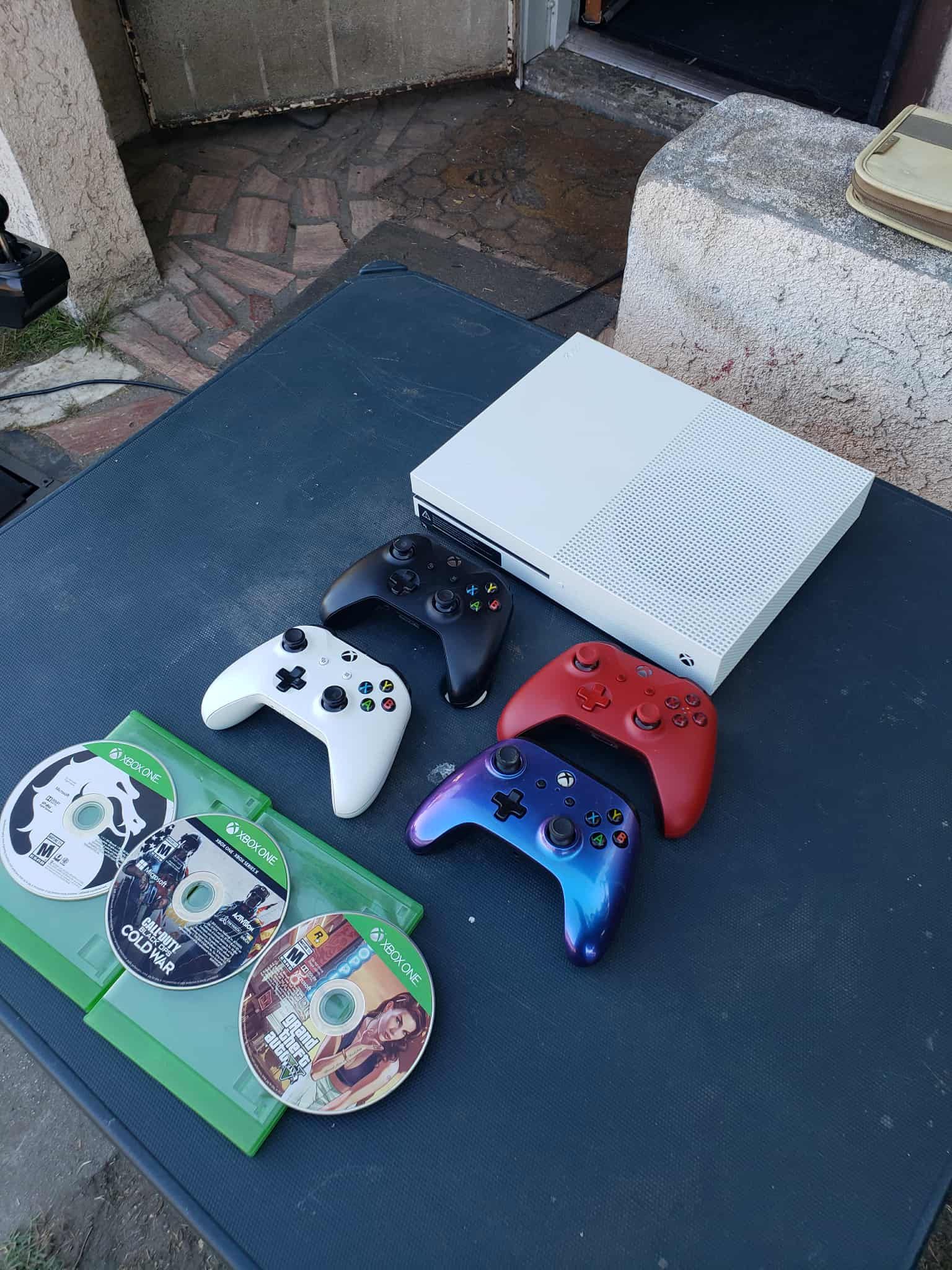 Brand New Conditions Open Box 0 Issues 2020 Xbox One S 1,000GB, 4 Original Controller Brand New & 3 Games $340! Or $220! 1 Control & 1 Game $45 extra
