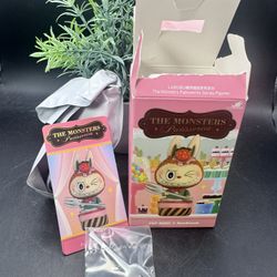 authentic Labubu Popmart The Monster Patisseries Confirmed panna cotta Cake Open Box Sealed Bag 
