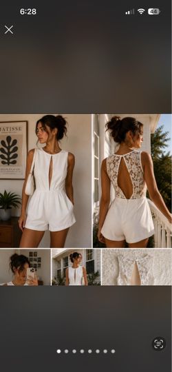 NWOT Lulus White Romper
