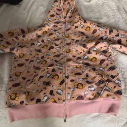 authentic vintage 2005 A Bathing Ape (BAPE) x KAWS "Dissected" or "Slaughter" full-zip hoodie