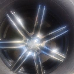 17' Inch MB Motoring Alpina Blk&Chrome Rims w/ Like New Goodyear 245/65/17R All Season Tires-SUV, Car, Truck- Excellent Condition- $225 **Wont Last**