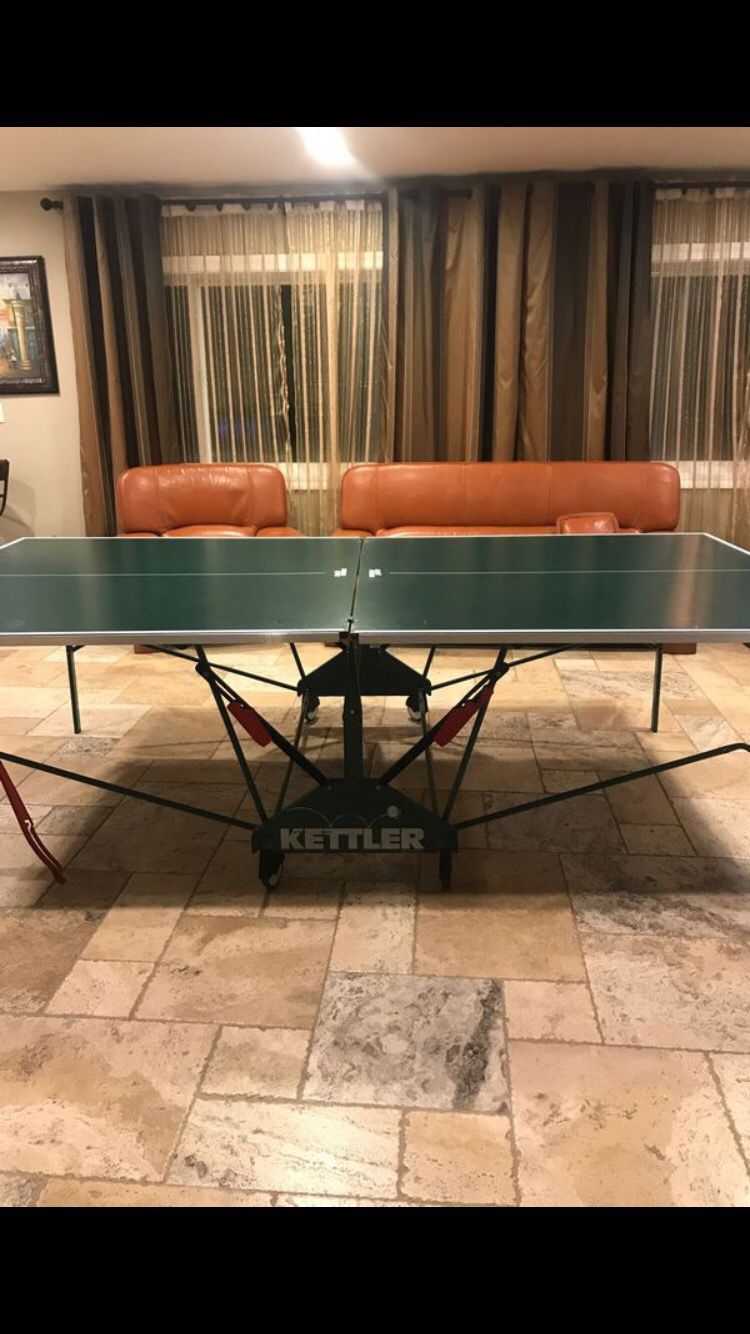 Retractable Kettler Ping Pong Table