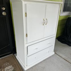 Homemade White Dresser 