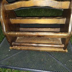 Heavy/ Sturdy Wooden Magazine Rack