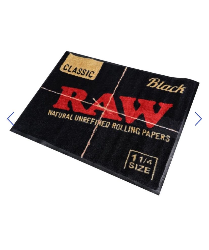 Raw Black Door Mat Large 80cm X 120cm