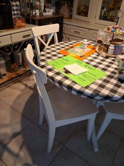 Kitchen table 4 chairs.