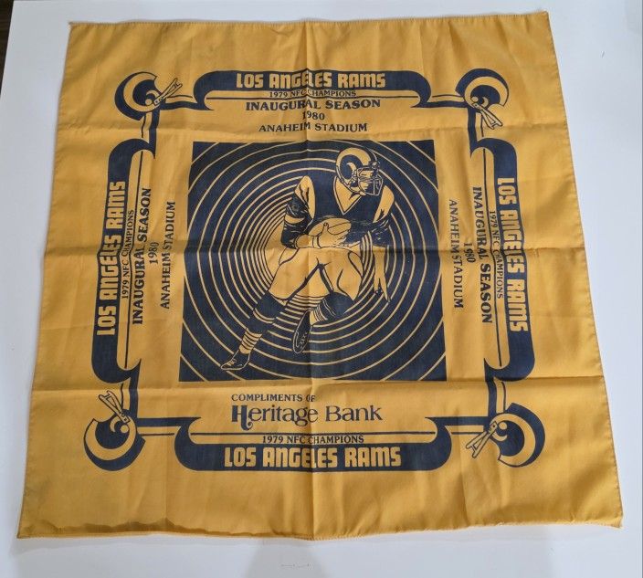 Trade Up Challenge! 1980 Los Angeles Rams Handkerchief!