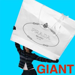 XXXL PRADA 3D Shopping Bag Empty Giant Huge Gift