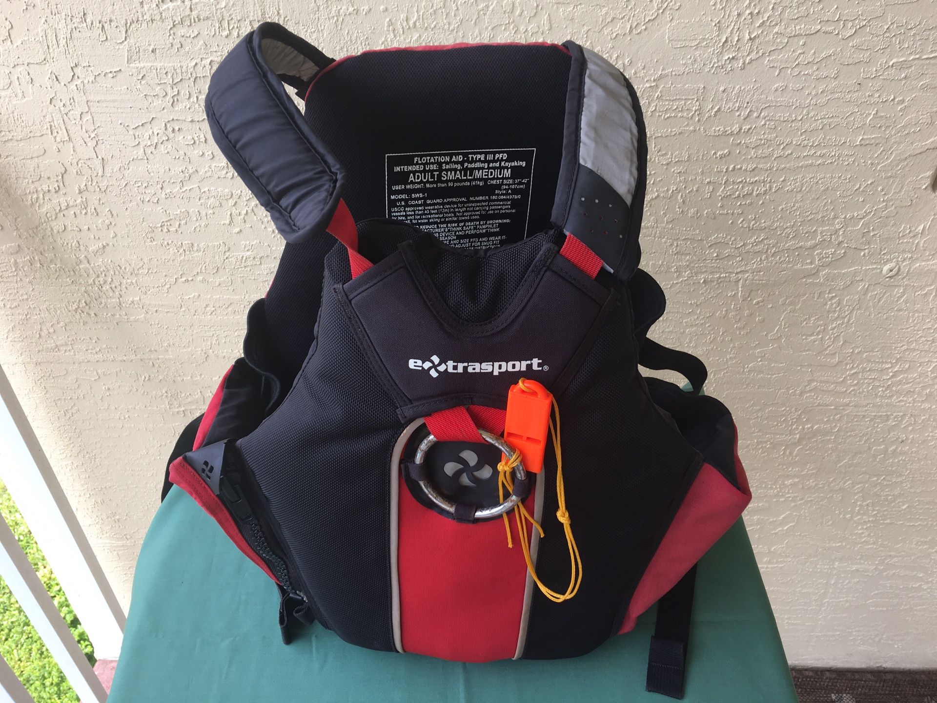 EXTRASPORT LIFE JACKET PFD III COAST GUARD APPROVED