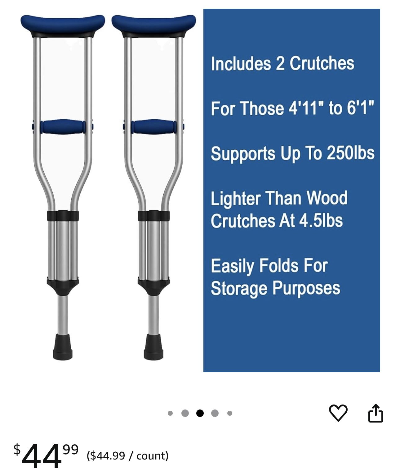 Folding Adult Crutches