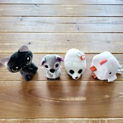 4-PIECES VARIETY OF  MINI PLUSHES **ALL FOR $2**