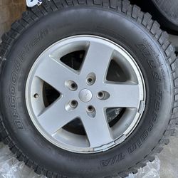 Set of 4 BFGoodrich Mud-Terrain Tires And Wheels 