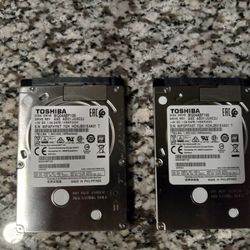 Two Toshiba Hard Drives 2.5..........$30.00