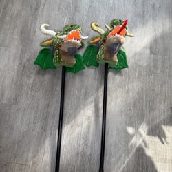 Vintage 1988 Dragon Stick Toy