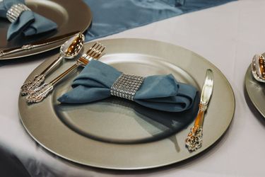 Wedding blue cloth napkins