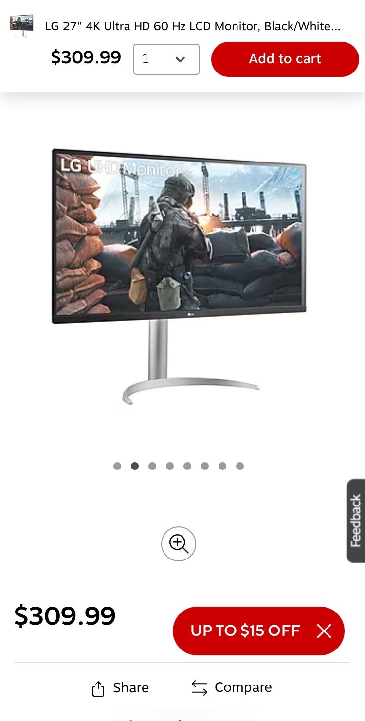 Lg white gaming monitor