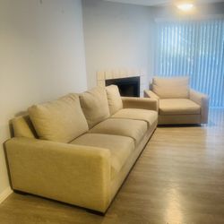 Beautiful sofa Set With Cuddler Swivel Chair 