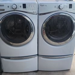 Set Whirlpool Duet Steam Washer And Dryer Electric Steam