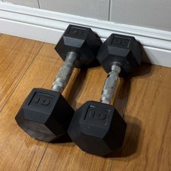 Pair Of 10lbs Dumbbells