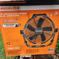 Rigid Hybrid 18" Drum Fan New In Box $100