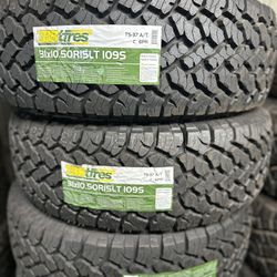 31x10.50R15 TBB All Terrain EACH TIRE $120/ CADA LLANTA- INSTALLED AND BALANCED 
