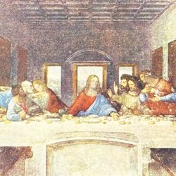 Original Vintage Fine Art Print Leonardo di ser Piero da Vinci, THE LAST SUPPER 1930’s Printed Antique Artist Collectible Renaissance