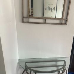 Console Table With Mirror 