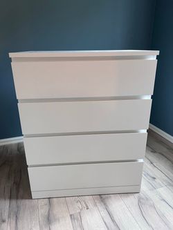 IKEA MALM White 4-Drawer Dresser