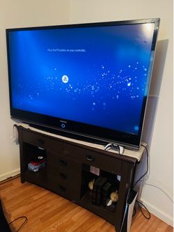 TV stand and TV included,