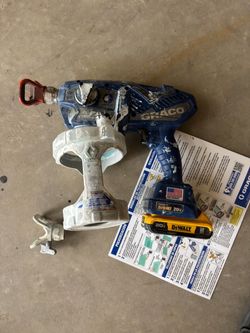 Graco Cordless Airless Paint Sprayer with DeWalt Battery