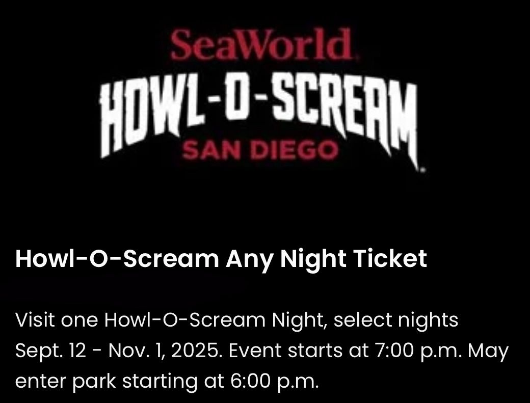 Sea world Tickets