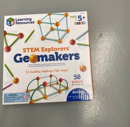 Learning Resources STEM Explorers Geomakers 58pc Toy Set - Brand New Sealed