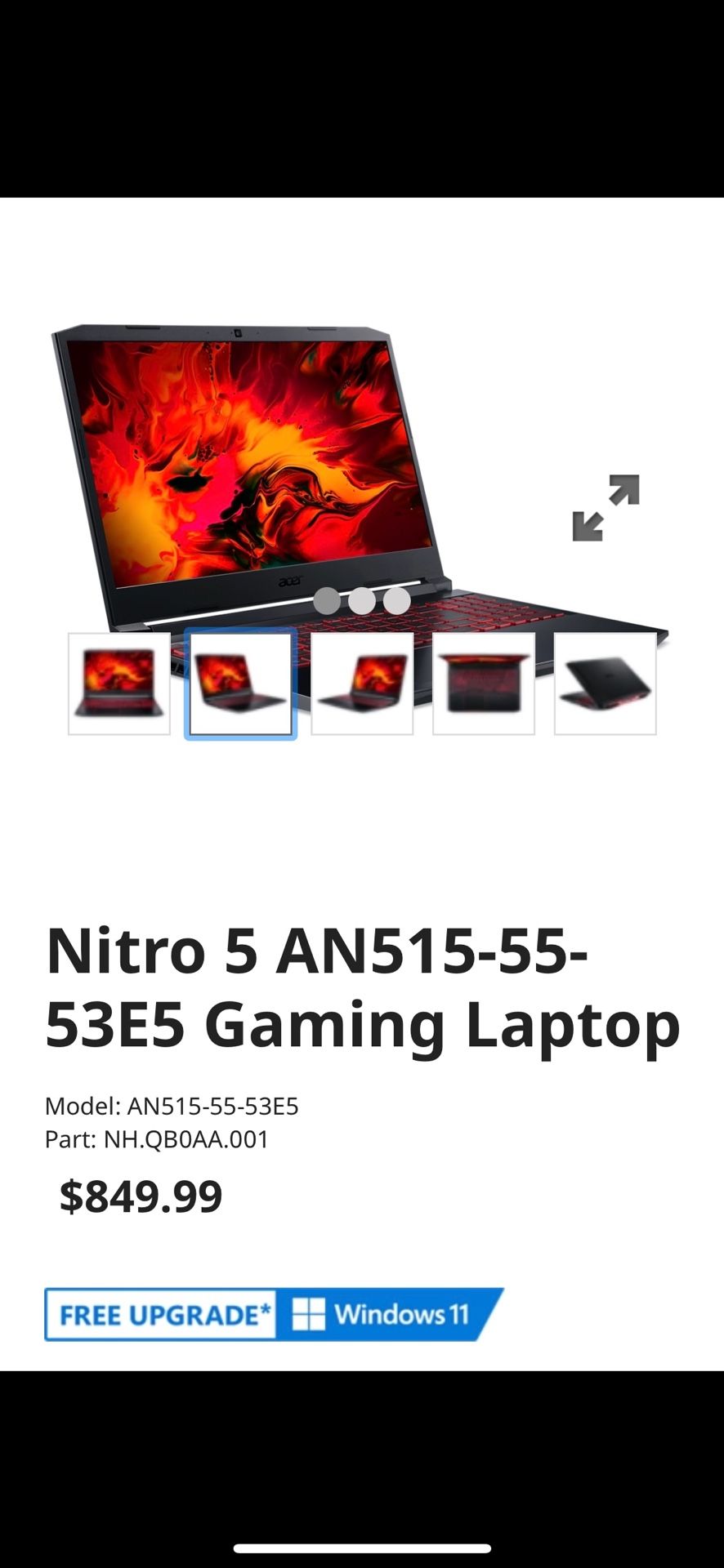 Acer Nitro 5 Gaming Laptop