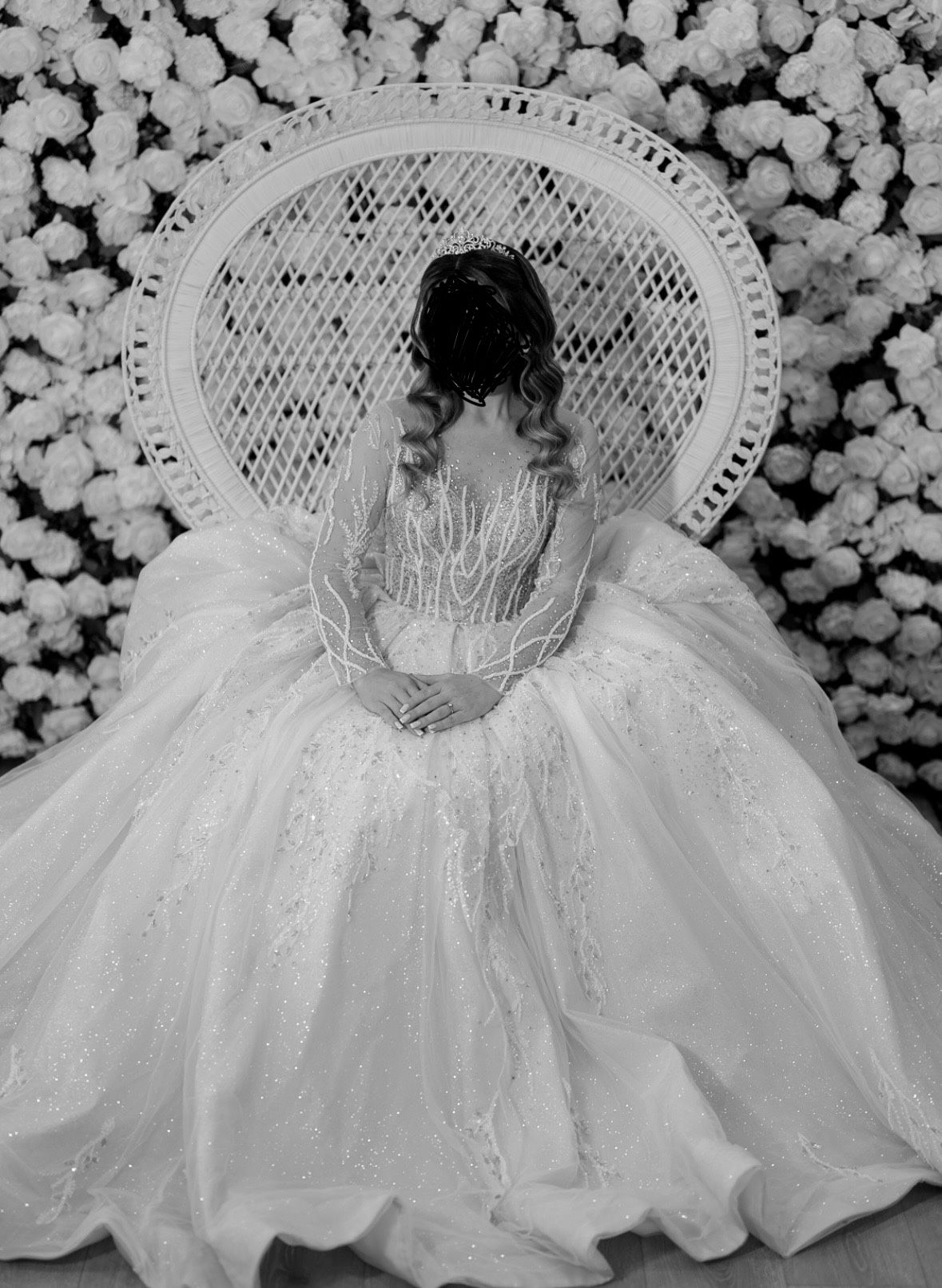 Eloquent Beautiful Wedding Dress+dress box, Veil