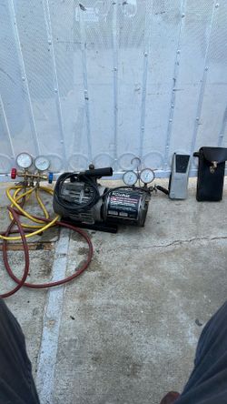 AC hoses and high Vacuum service pump
