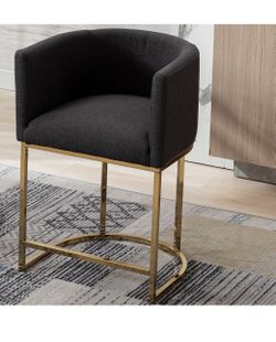 Linen Counter Height Barstool - New