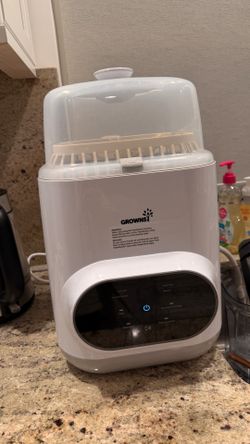 Grownsy bottle washer with detergent tablets